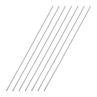 Vista 203 de uxcell Varilla redonda sólida de acero inoxidable 304 de 0.197 in x 5.906 in para manualidades de bricolaje - 10 piezas