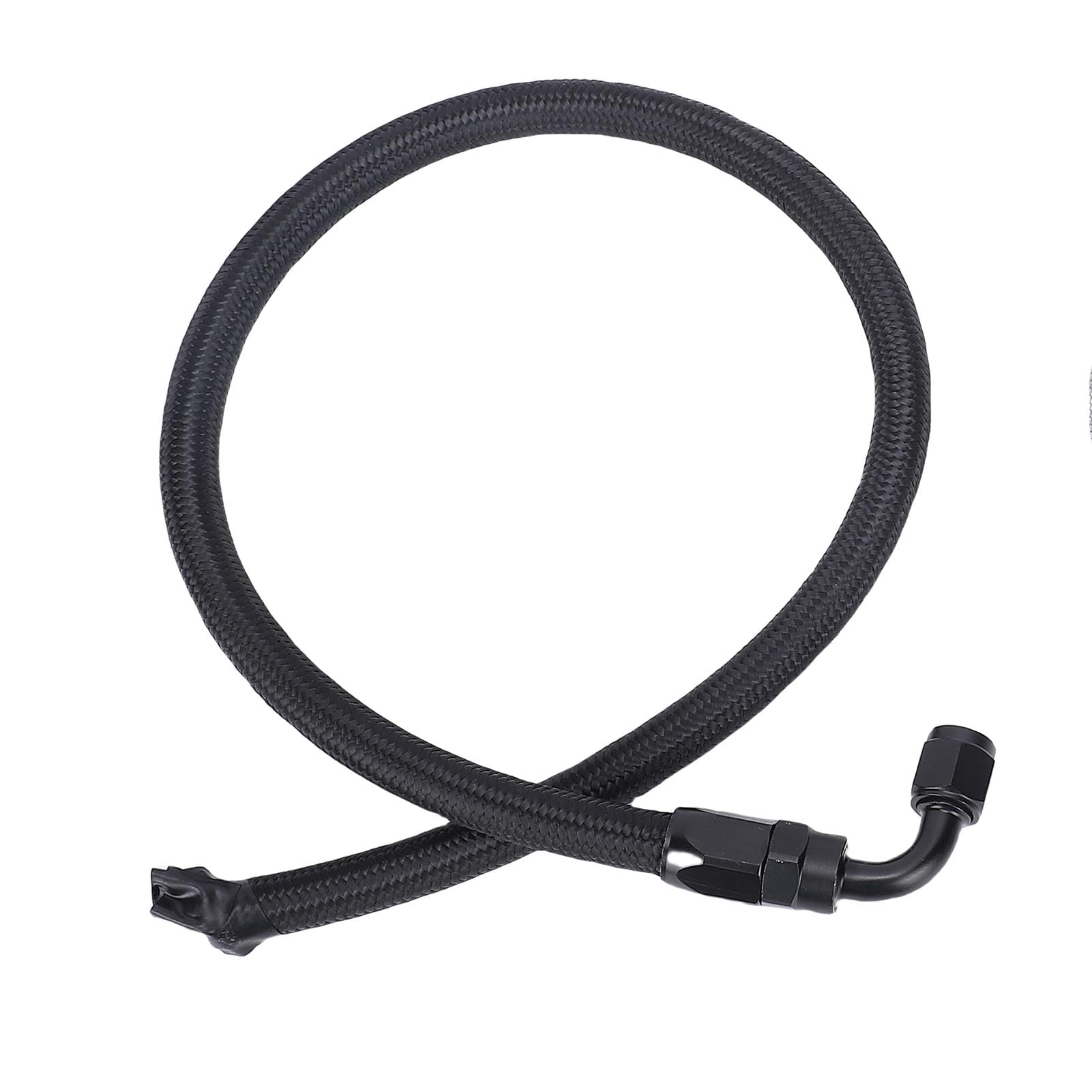 25Inch 6AN Power Steering Pump Hose Kit Replacement for C10 LS Swap Connects Type 2 Pressure Proof Stainless Steel Woven