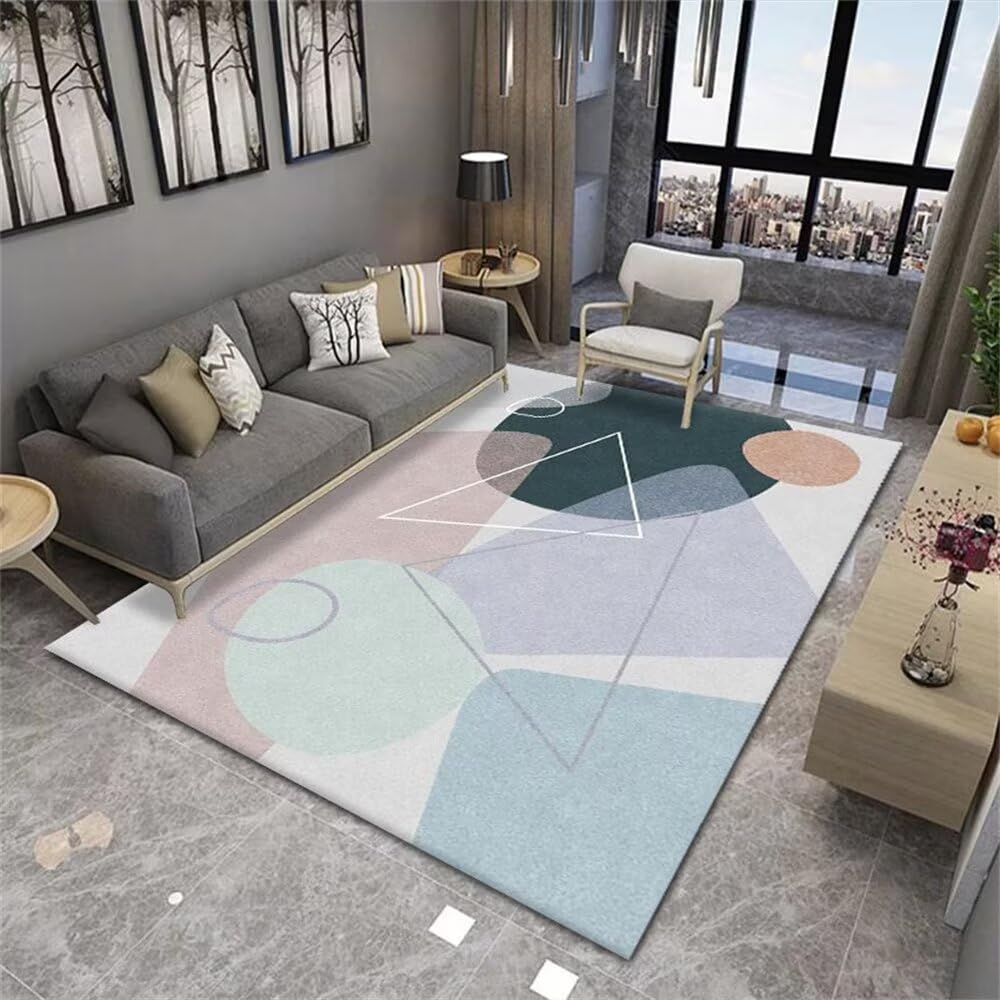Tapis antidérapant doux pour sécuriser le salon moderne