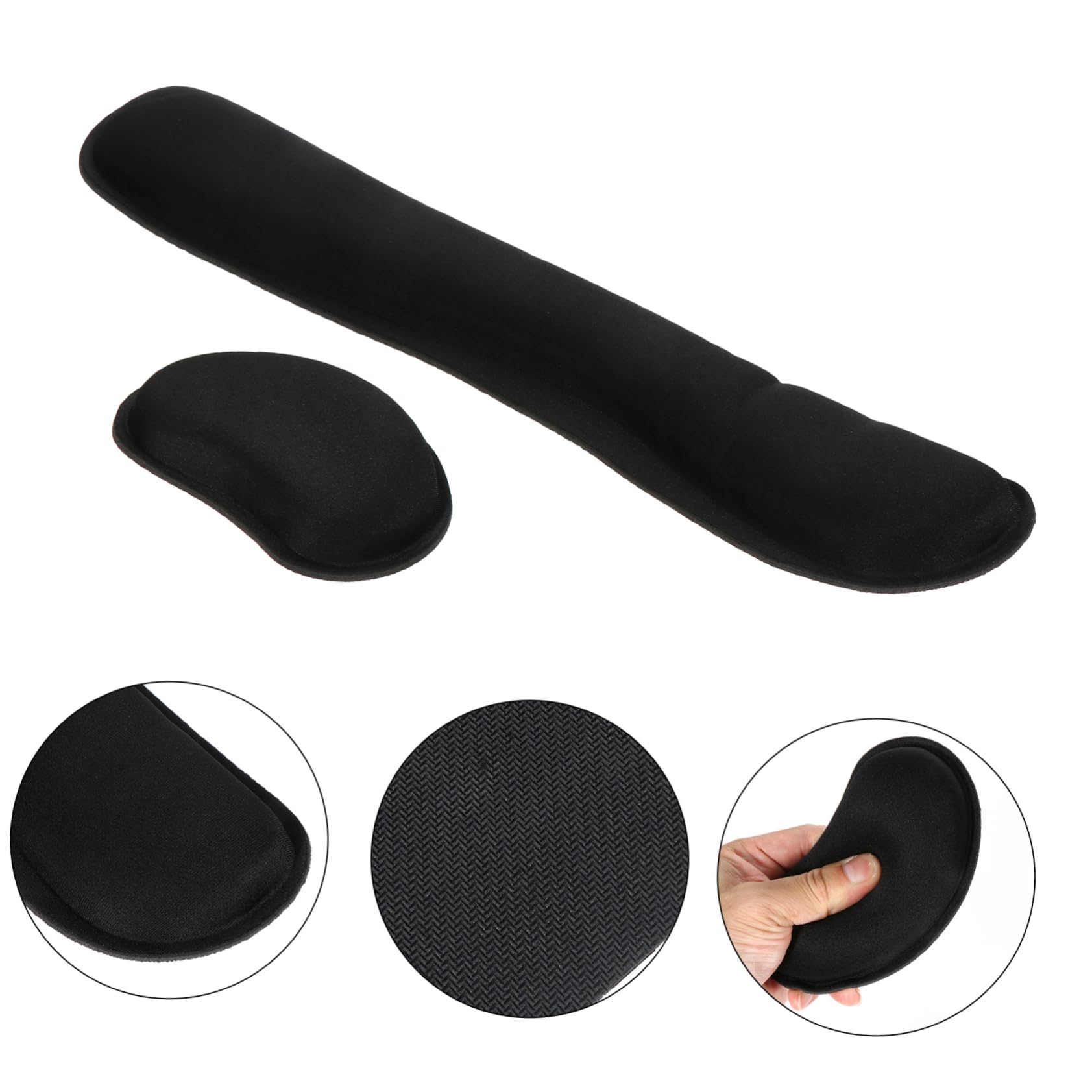 SHINEOFI 3 Juegos de de Muñeca Cómodos para Teclado Y Ratón: Ideales para Estudiar Y Trabajar en El Escritorio.