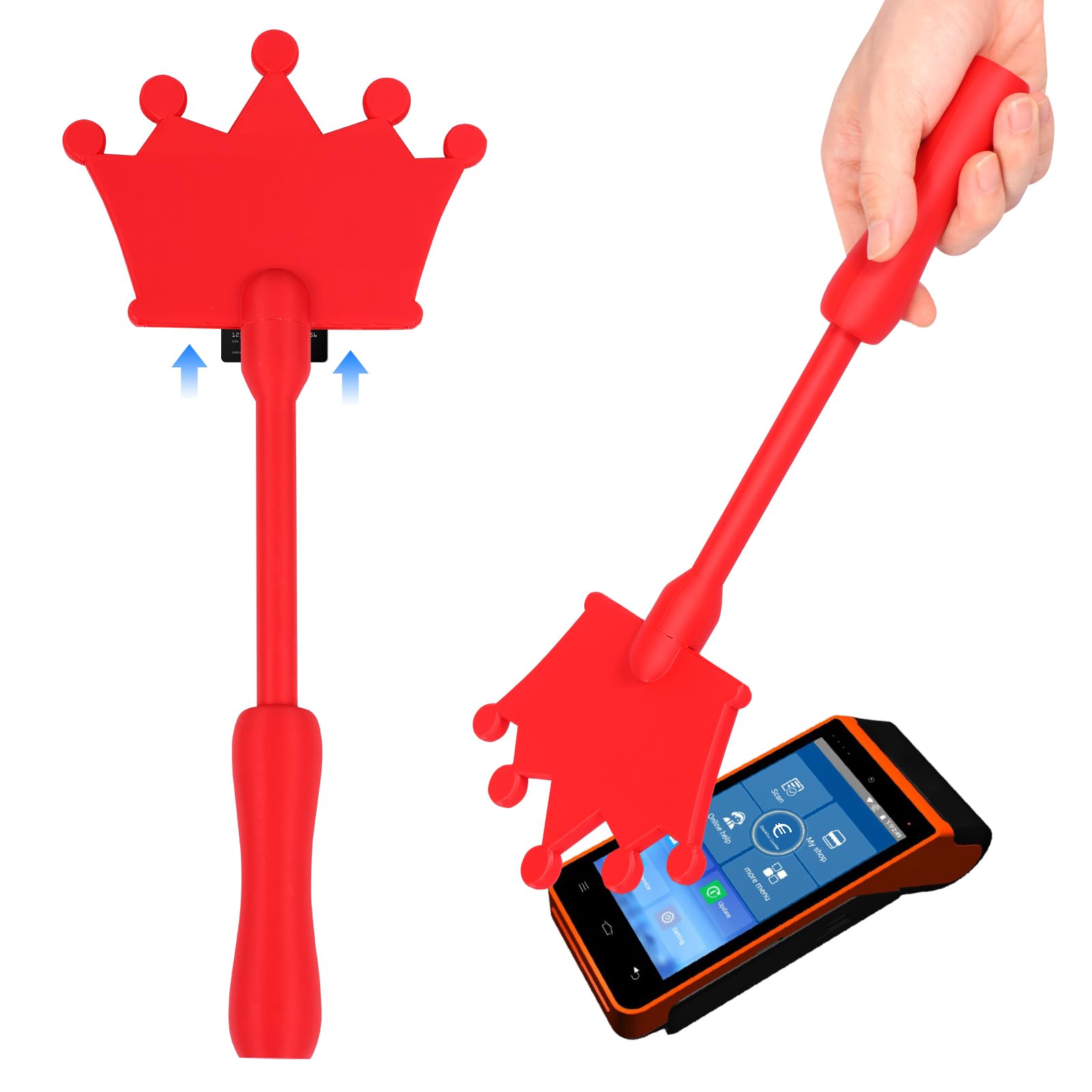 Fairy Wand Credit Card Holder - 3D Printed Magic Wand for Contactless Payment, Fun Tap to Pay Wands for Kids Adults, Tech Lovers, Cosplay & Magicians Unique Birthday Gift(Crown)