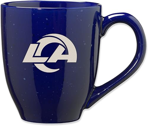 Rico Industries NFL - Taza de café de cerámica moteada grabada con láser, unisex para adultos, de 16 onzas