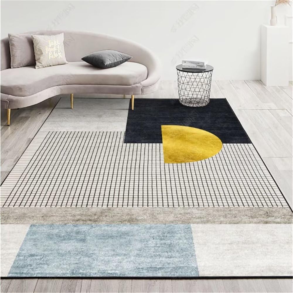 Tapis de jardin extérieur multicolore 200x300 tapis salon lavable rayé
