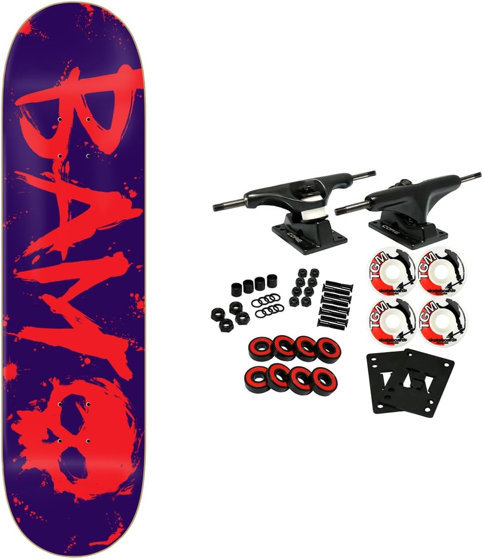 Zero Skateboard Complete Bam Margera 3 Blood Purple 8.25" x 31.9"