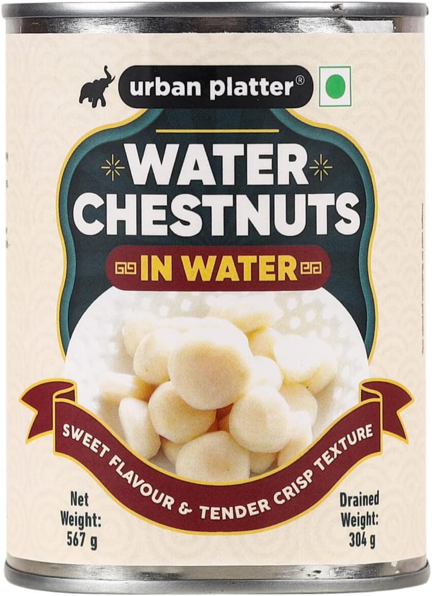 Water Chestnuts in Water, 567g (Drained Weight - 304g, Sweet, Tender, Ideal for Stir-Fries, Asian Dishes)