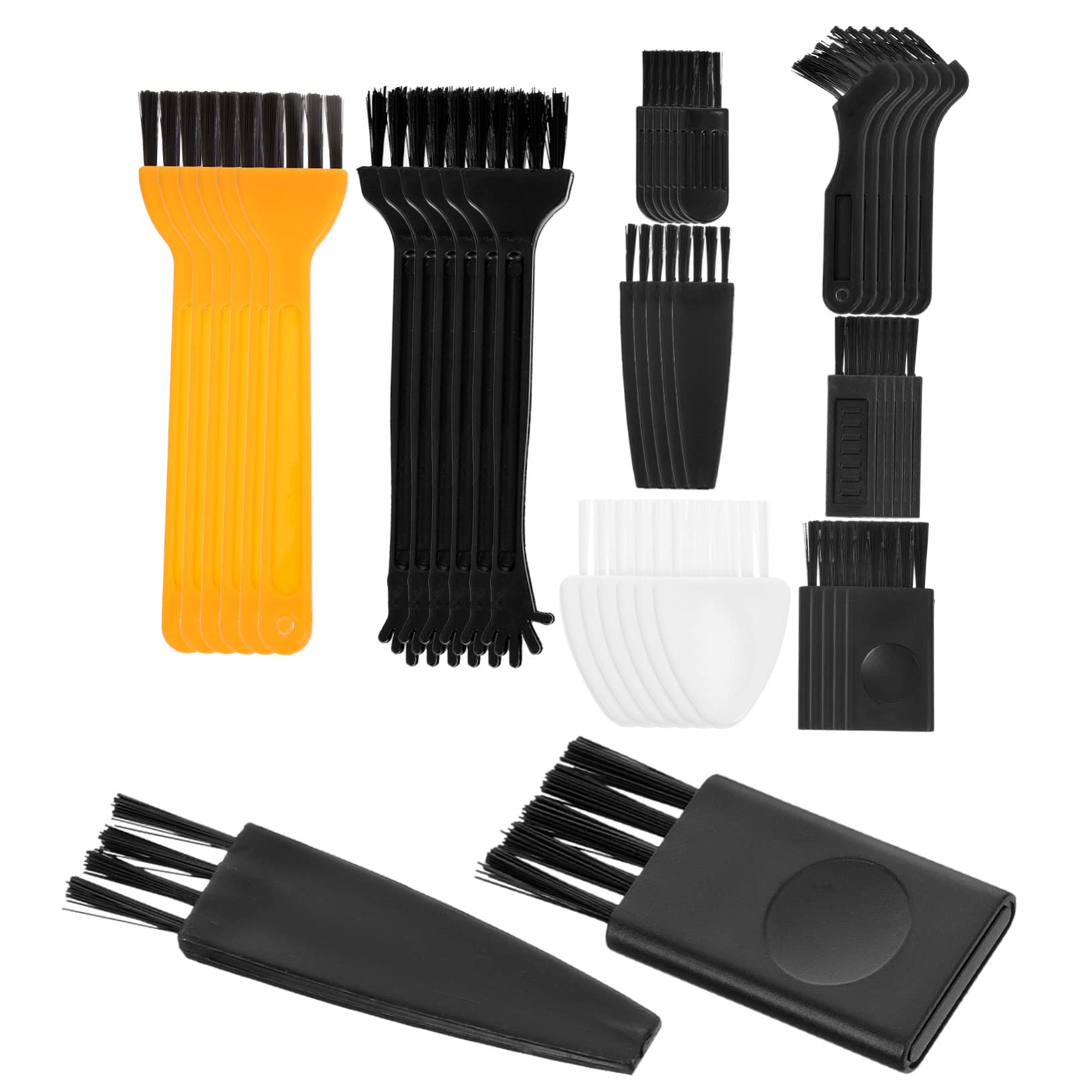 Ipetboom 48pcs Mini Cleaning Brush Set for Hair Clipper Razor Scraper Barber Clipper Cleaner