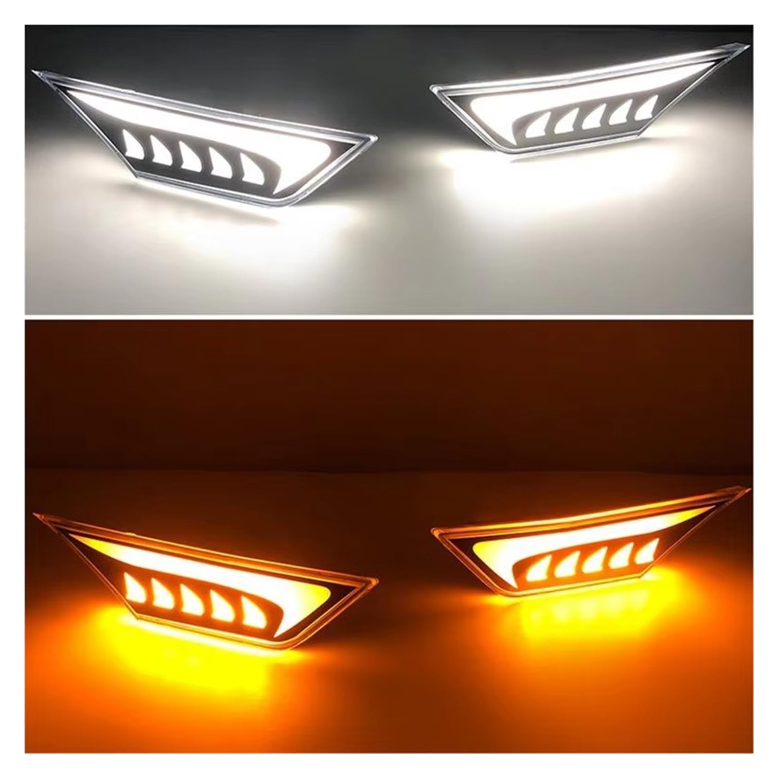 Fanale Freccia Auto Per Civic 2016-2021 1 Coppia Bianco Giallo Auto LED Indicatore Laterale Disabilita Luce Segnale Parafango Posizione Lampada Luce Freccia