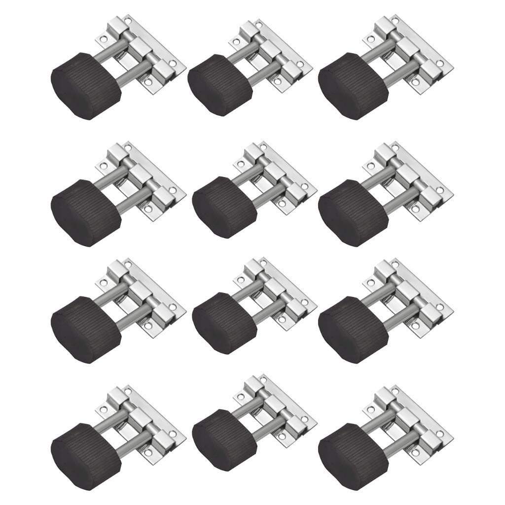 Sun Shield Stainless Steel Door Stopper Double with Rubber for Home, Office, Bathroom Doors Stoppers (3 Inch, Chrome Finish) - 12 Pcs (B08TQBMFRV) Amazon Price History, Amazon Price Tracker