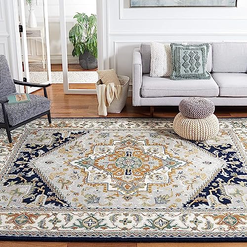 Image of Carpet Mahal Handmade Handwoven Tufted Made of 100% Soft Blended Wool Export Quality Carpets with 1 Inch Thickness (10x13 Feet) Color Multi
