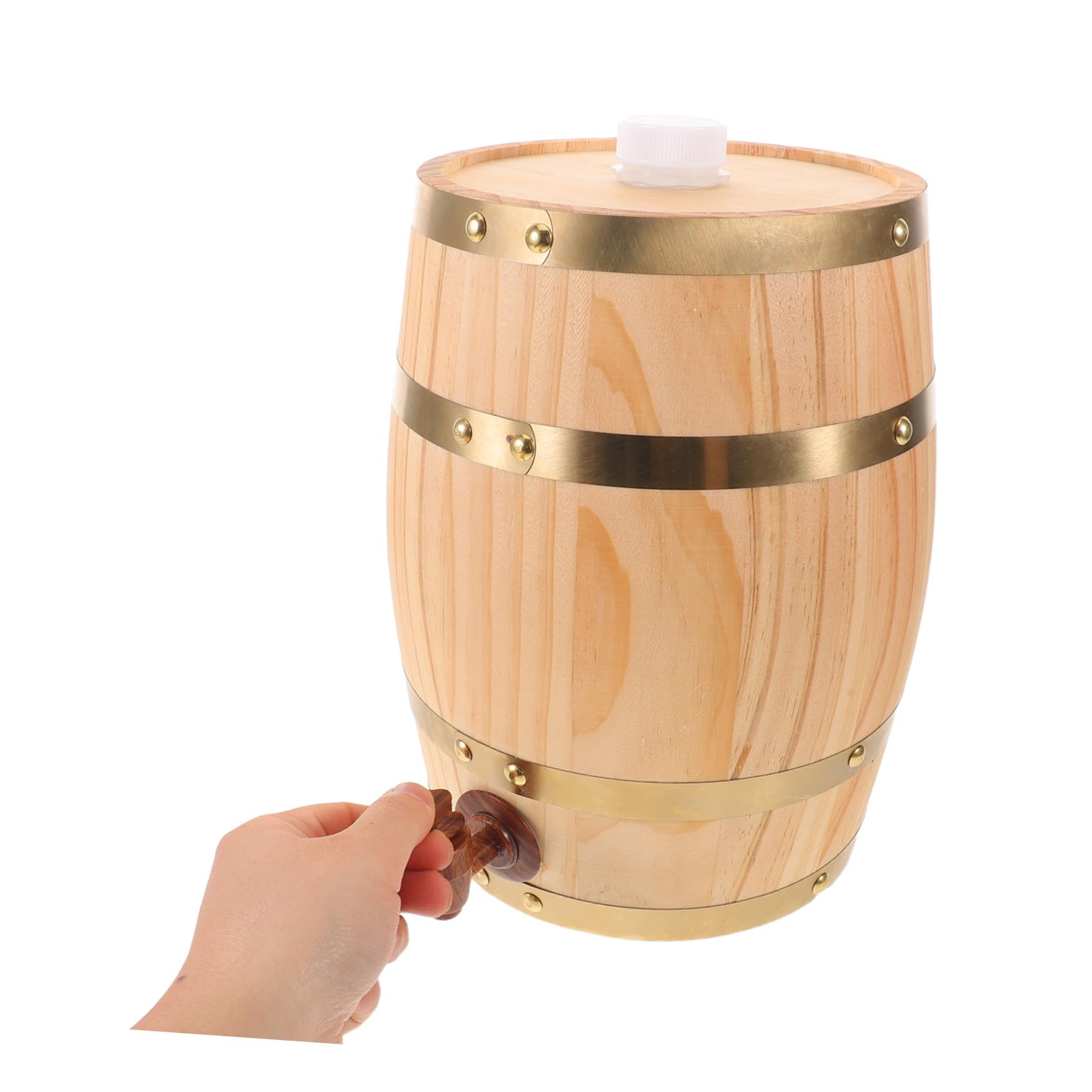 Sosoport Barile in Rovere per Vino e Birra Botte in Legno Naturale per Fermentazione e Conservazione capacità per Uso Domestico e Artigianale