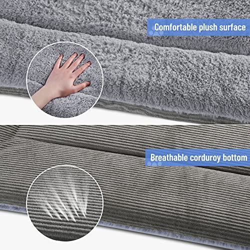 Baodan-Dog-Bed-Large-Washable-Plush-Pet-Cat-Beds-Cushion-Mattress-Soft-Warm-Dog-Mat-Pad-for-Medium-Large-Dogs-L-90x70-cm-Grey