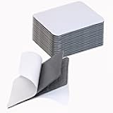 Mini Skater Square 3 x 2 Inch Heavy Duty Sticky Back Hook Strips Self Adhesive Loop Tape Fastener with Adhesive for Bed Sheet Sofa Carpet Cushion Mats Supplies,(15 Sets,Grey)