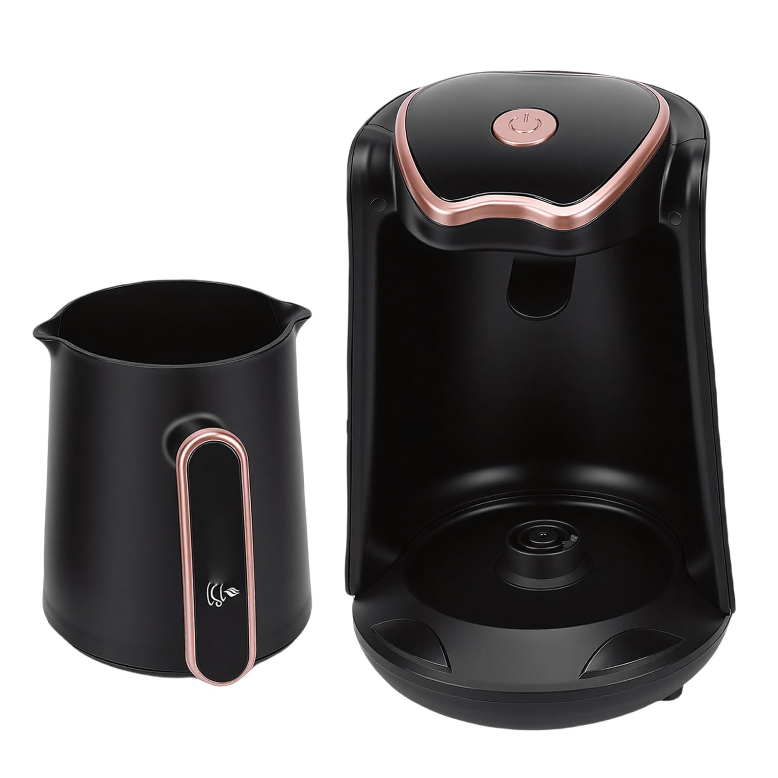 AUNMAS Macchina per caffè Turco da 400W, Bollitore Elettrico con Design Portatile per Casa, Campeggio, Viaggio (Spina europea 220 V)