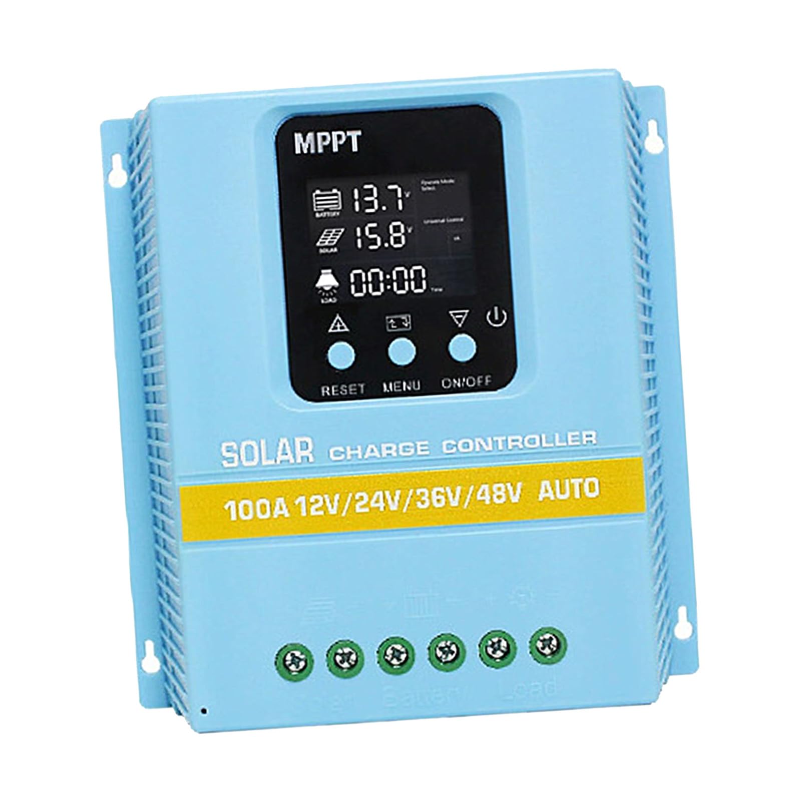 MPPT Solar Charging Controller with LCD Backlight Display Auto for 12V / 24V / 36V / 48V Devices Auto Solar Panel Charging Regulator