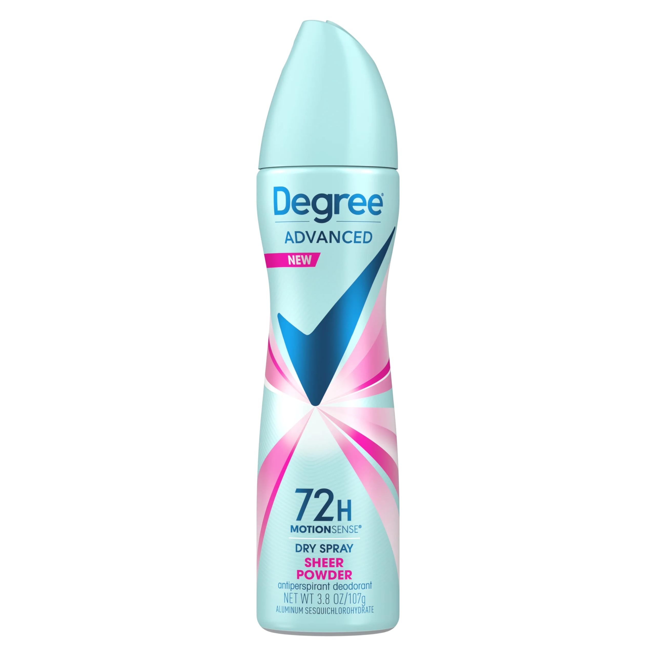 Degree MotionSense Dry Spray Antiperspirant, Sheer Powder 3.8 oz (Pack of 3)