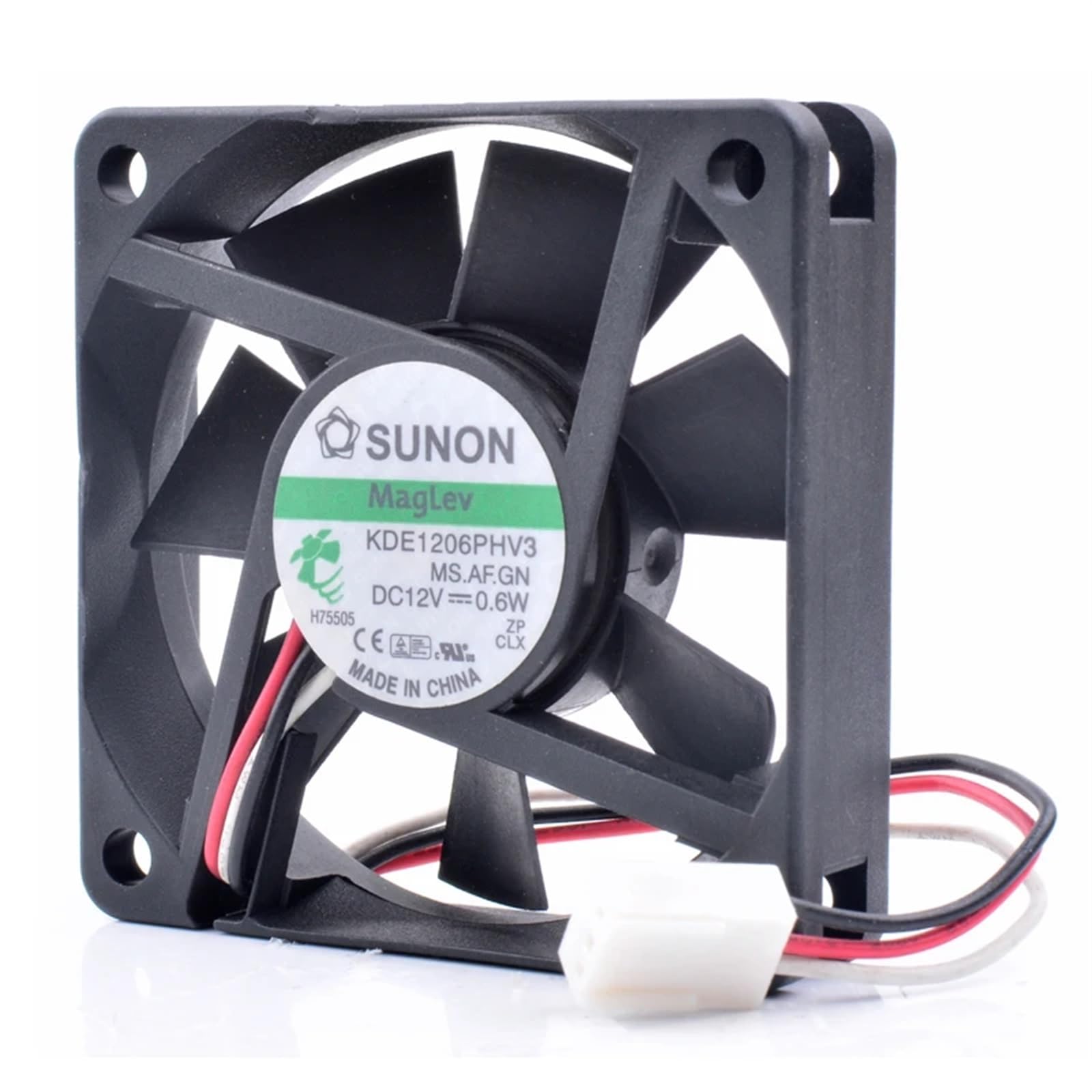 KDE1206PHV3 6015 Ventola da 6 cm 60 mm Ventola di raffreddamento silenziosa con cuscinetto a sospensione magnetica DC12V 0,6 W