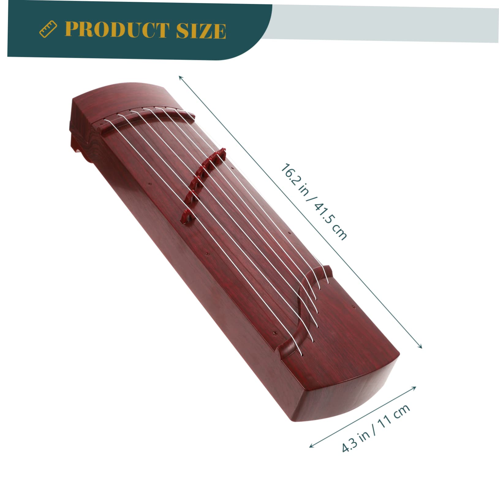 Luxshiny Guzheng Pour Garçon Fille Instrument De Musique Éducatif Pour Débutants Jouet Musical Pratique Guzheng Miniature Pour Et Foncé