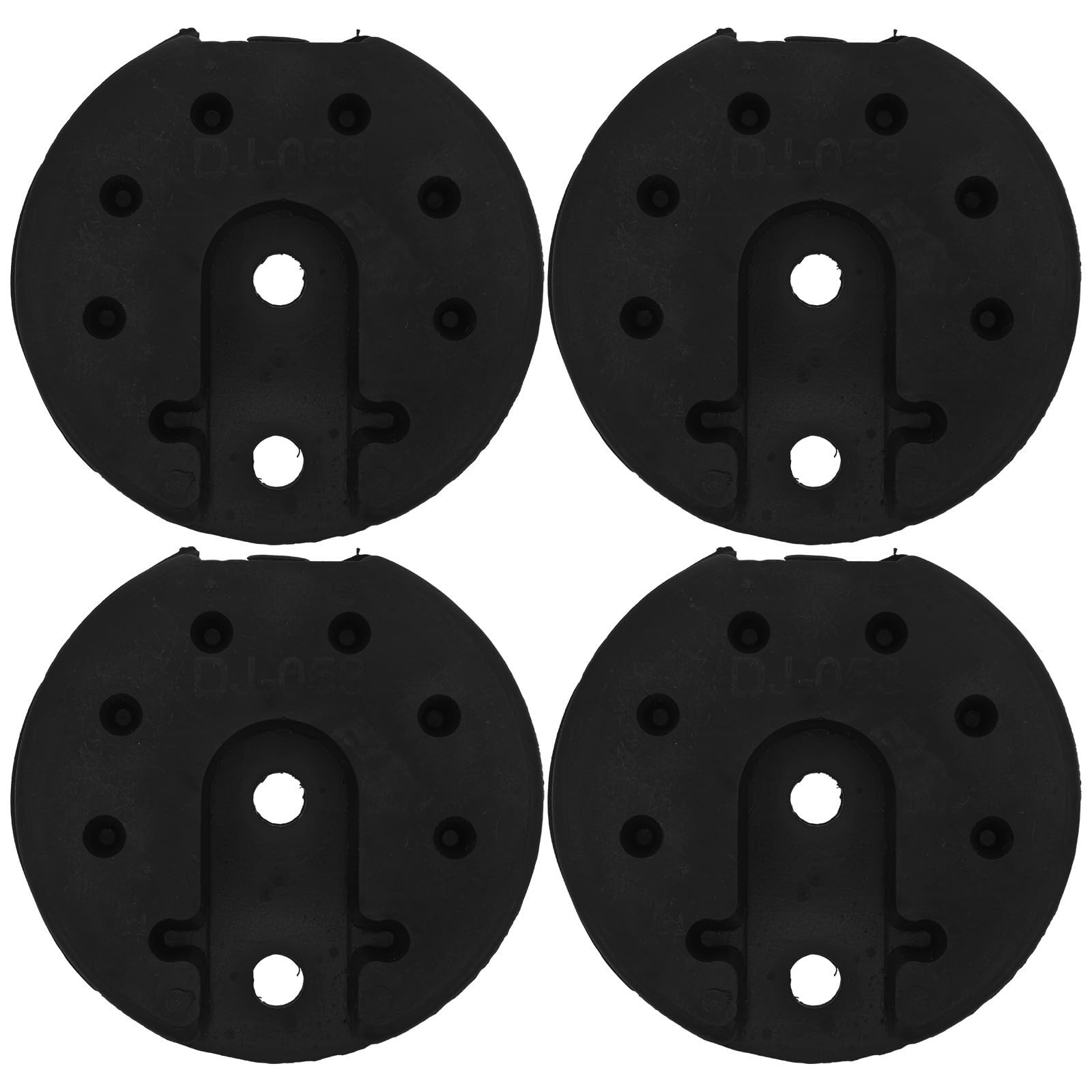 ORFOFE 4 Piezas Base de Contrapeso, Plástico Negro Redondo