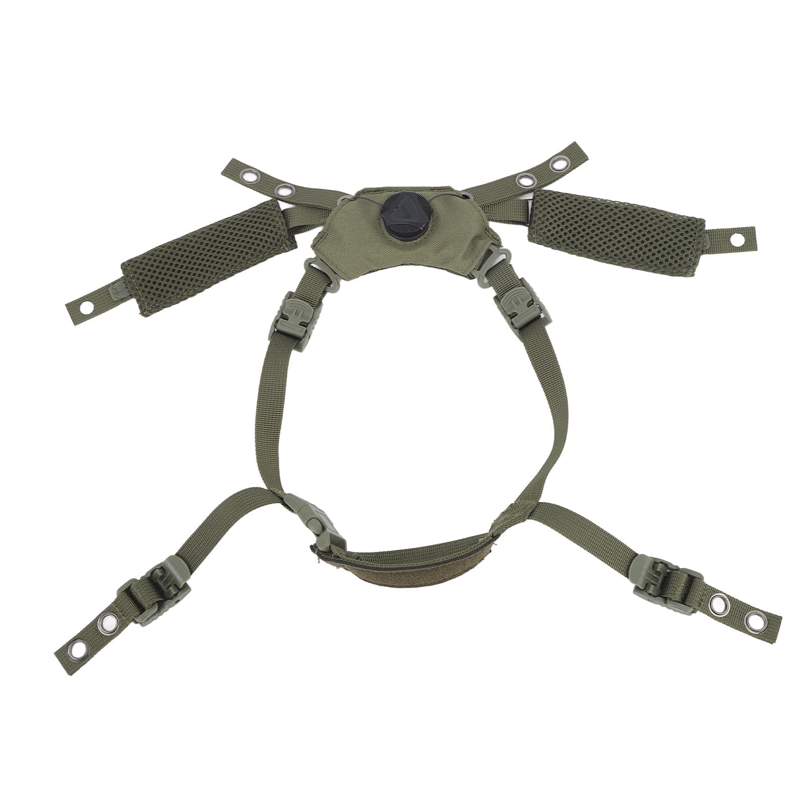 SystèME de Suspension de Cadran de Casque, Mentonnière, Jeu de Coussinets de Casque, Forte compatibilité pour Wendy for ME (Éponge Vert Armée)
