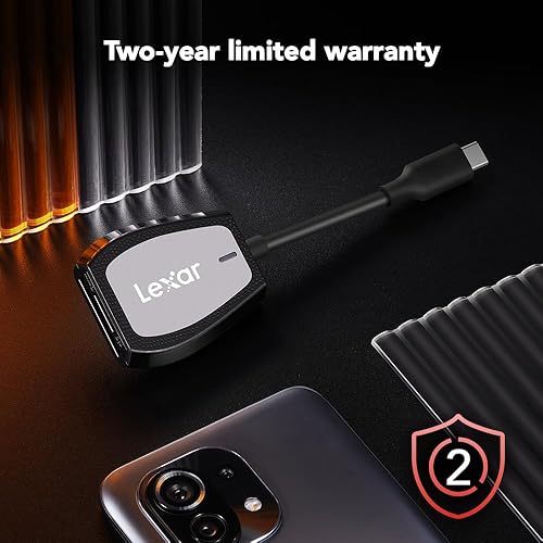 Vista 14 de Lexar Lector profesional CFexpress tipo B / SD USB 3.2 Gen 2, velocidades de transferencia de hasta 10 Gbps, diseñado para tarjetas CFexpress tipo B