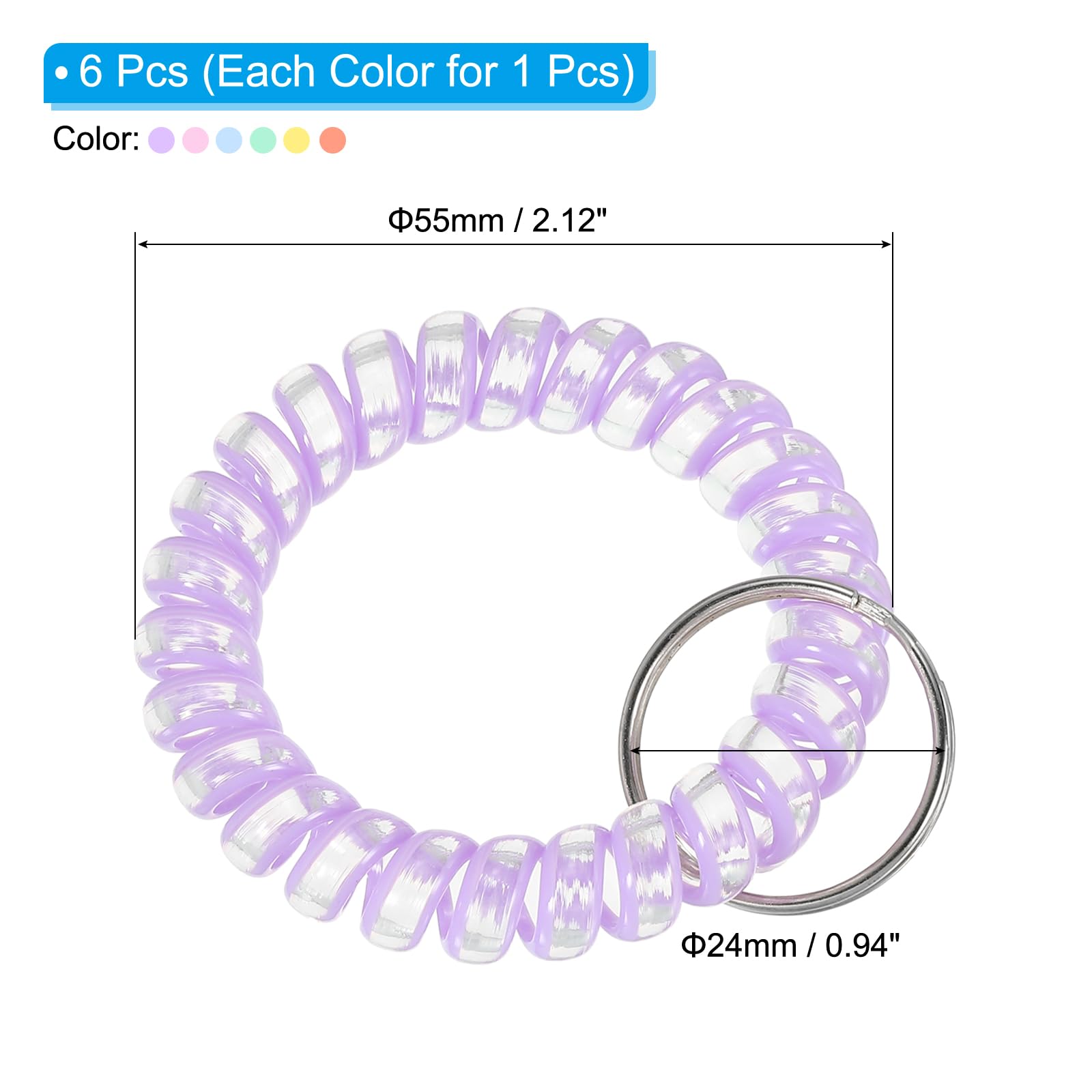 PATIKIL Stretchable Wristband Wristlet Keychain - Image 2