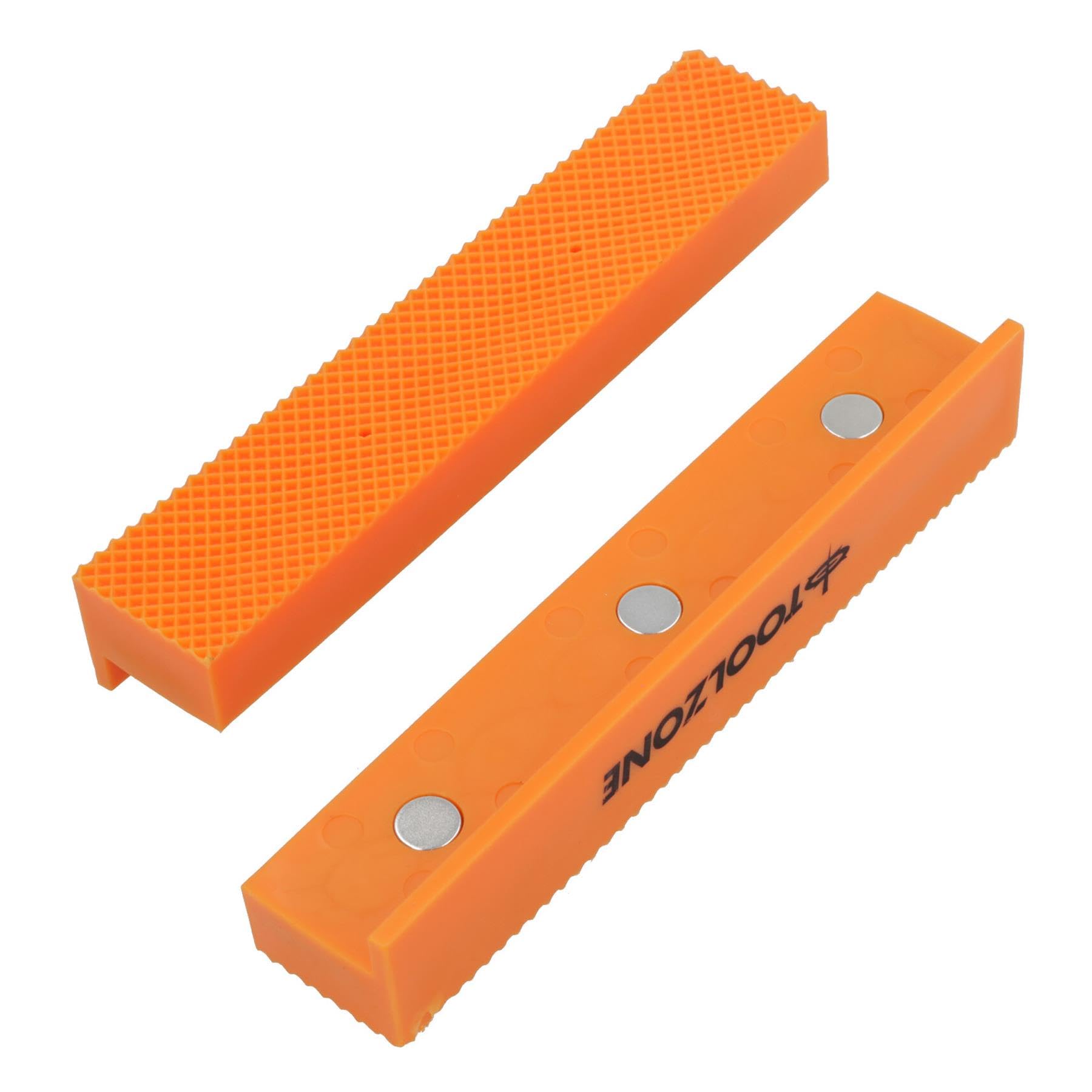 6” / 150mm Magnetic Soft Face Jaws for Vices Rubber TPU Grip Protectors
