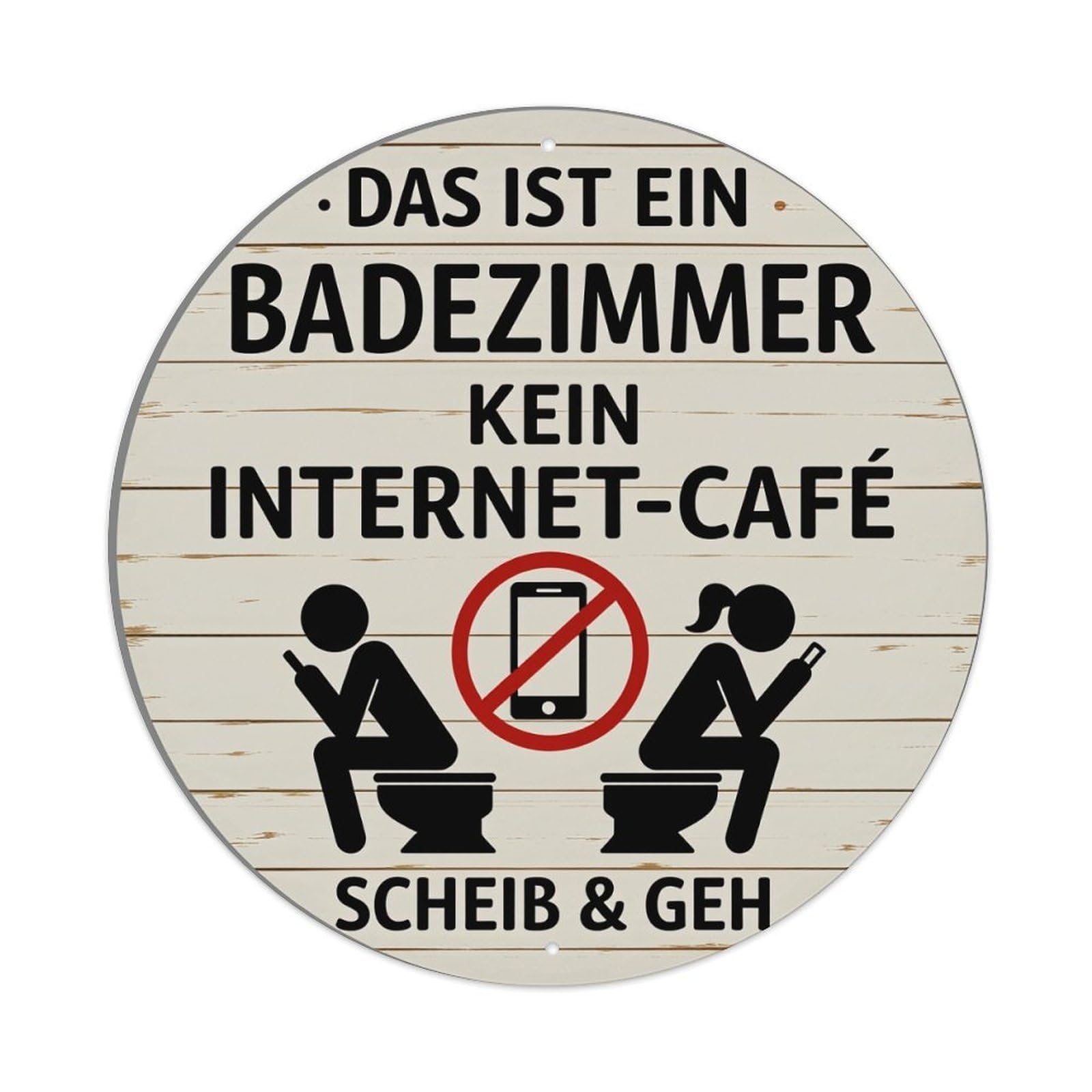 Bathroom No Internet Cafe Sign Metal Tin Sign Plaque