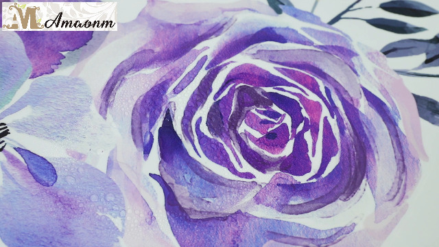 Vinilos Decorativos Flores 3D 8 Piezas 60x30 cm Morado miniatura 7