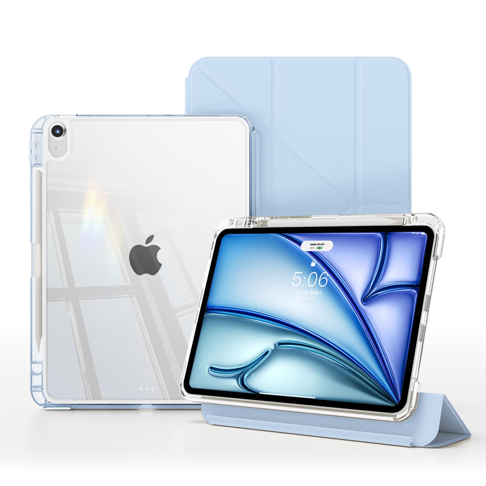 Amazon.co.jp: RosMank Y 折りたたみケース iPad A16 第 11 世代 (2025