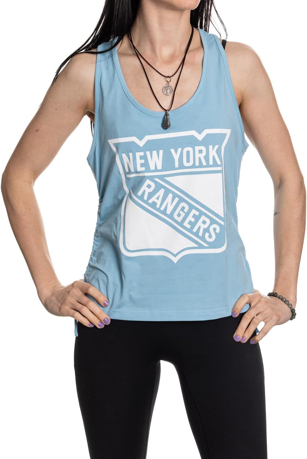 Calhoun Surf & Skate NHL Ladies Jersey Knit Sleeveless Tank Top Shirt