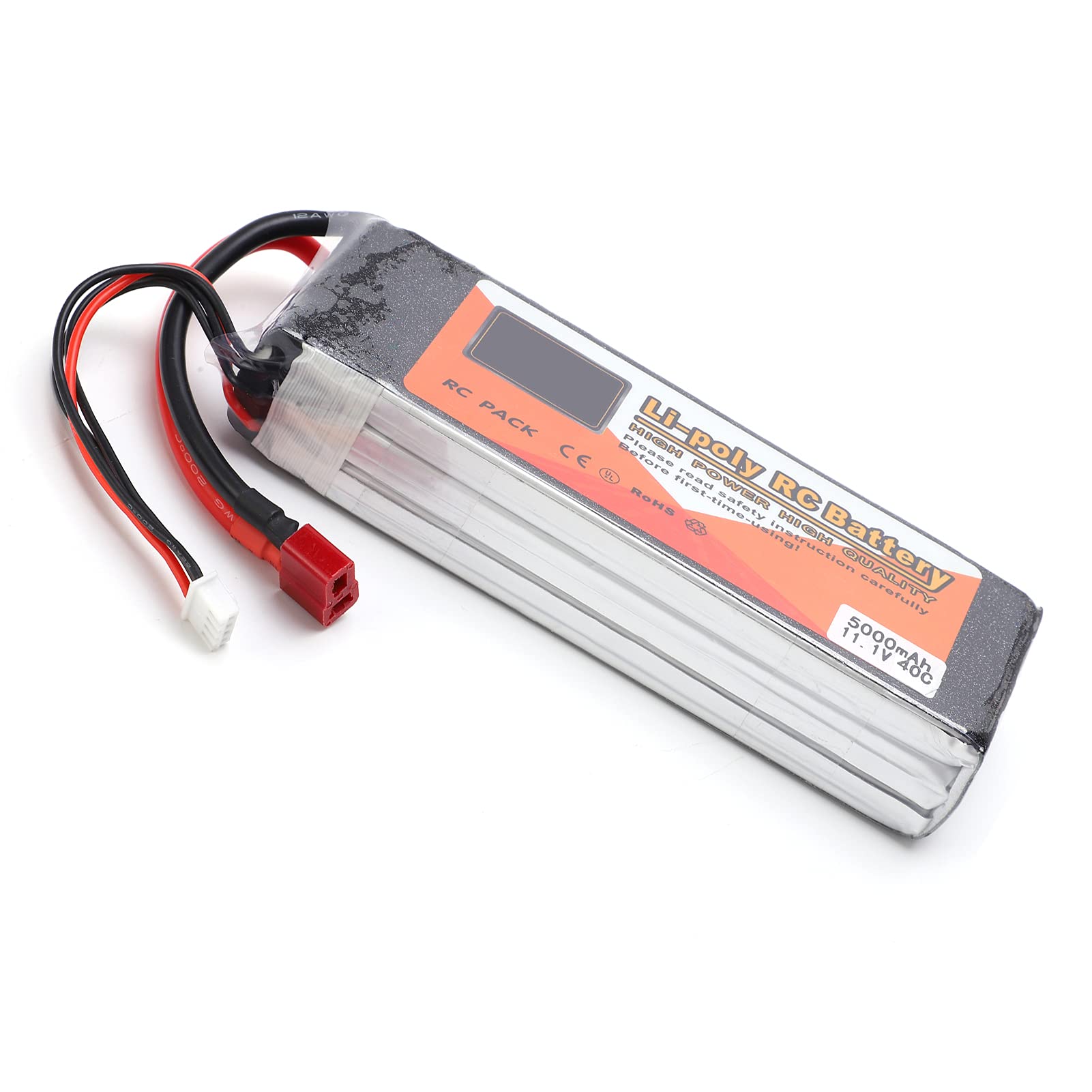 3S 11.1V 5000Mah Lipo Battery Pacco per Auto RC, Droni, Elicotteri - Performance Ad Alta Scarica 40c