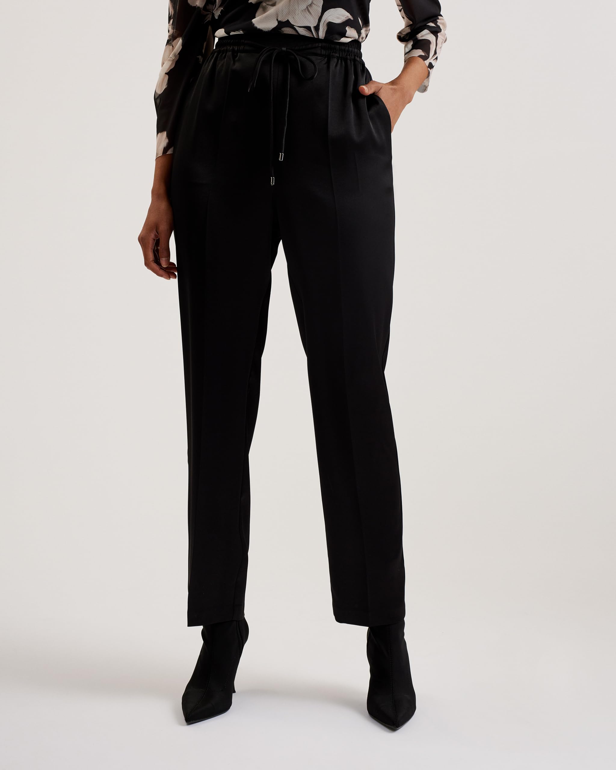 Ted Baker Wmt-Natori-Satin Slim Taper Jogger - Pantalones de Vestir Mujer