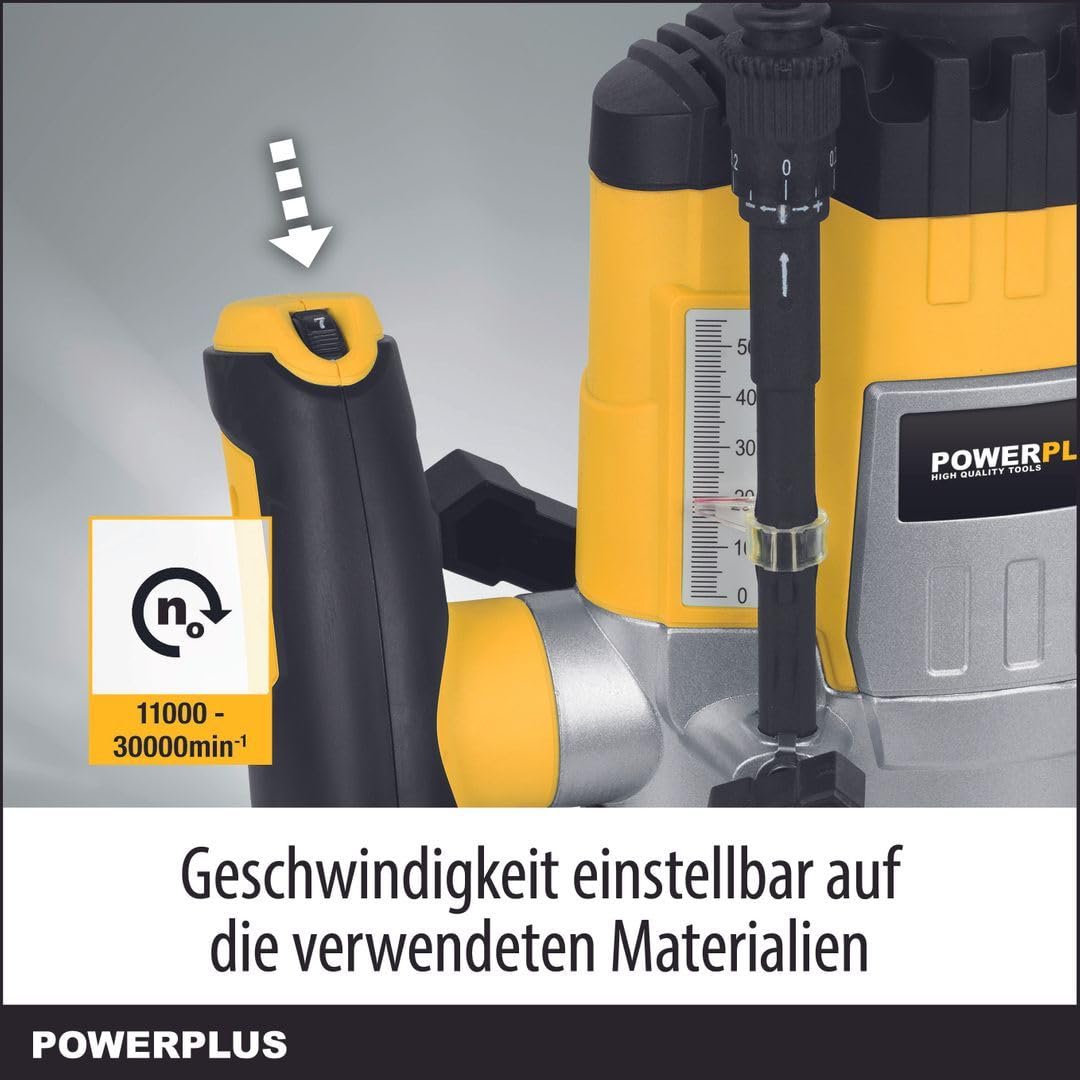 Powerplus POWX0910 POWX0910-Fresadora 1200W + 6 frese