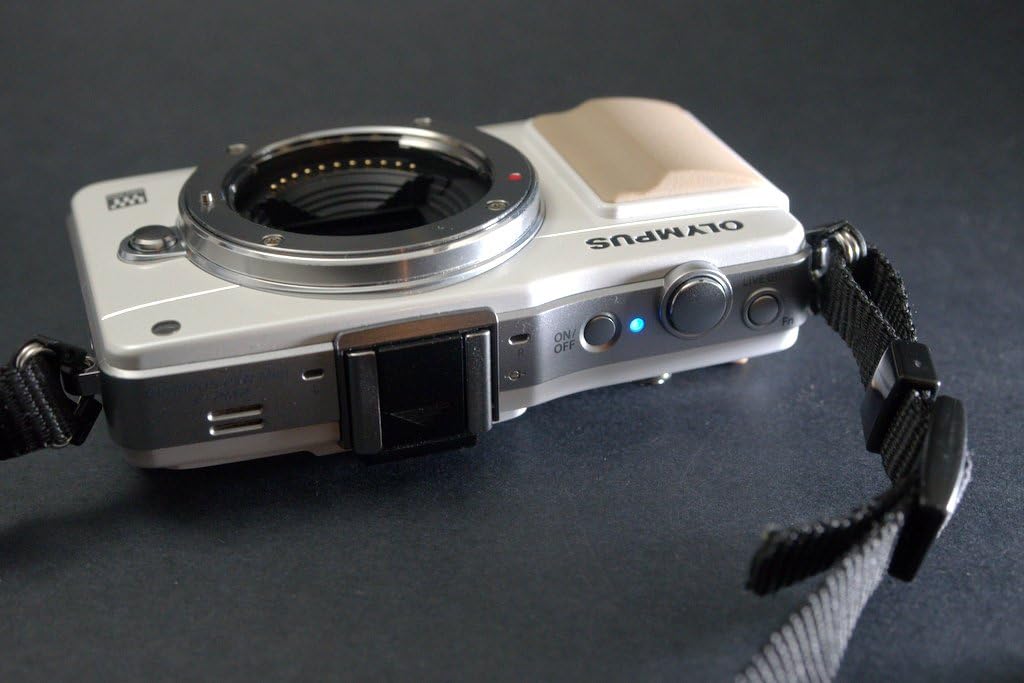 OM SYSTEM OLYMPUS E-PM2 Mirrorless Digital Camera, White (Body Only)