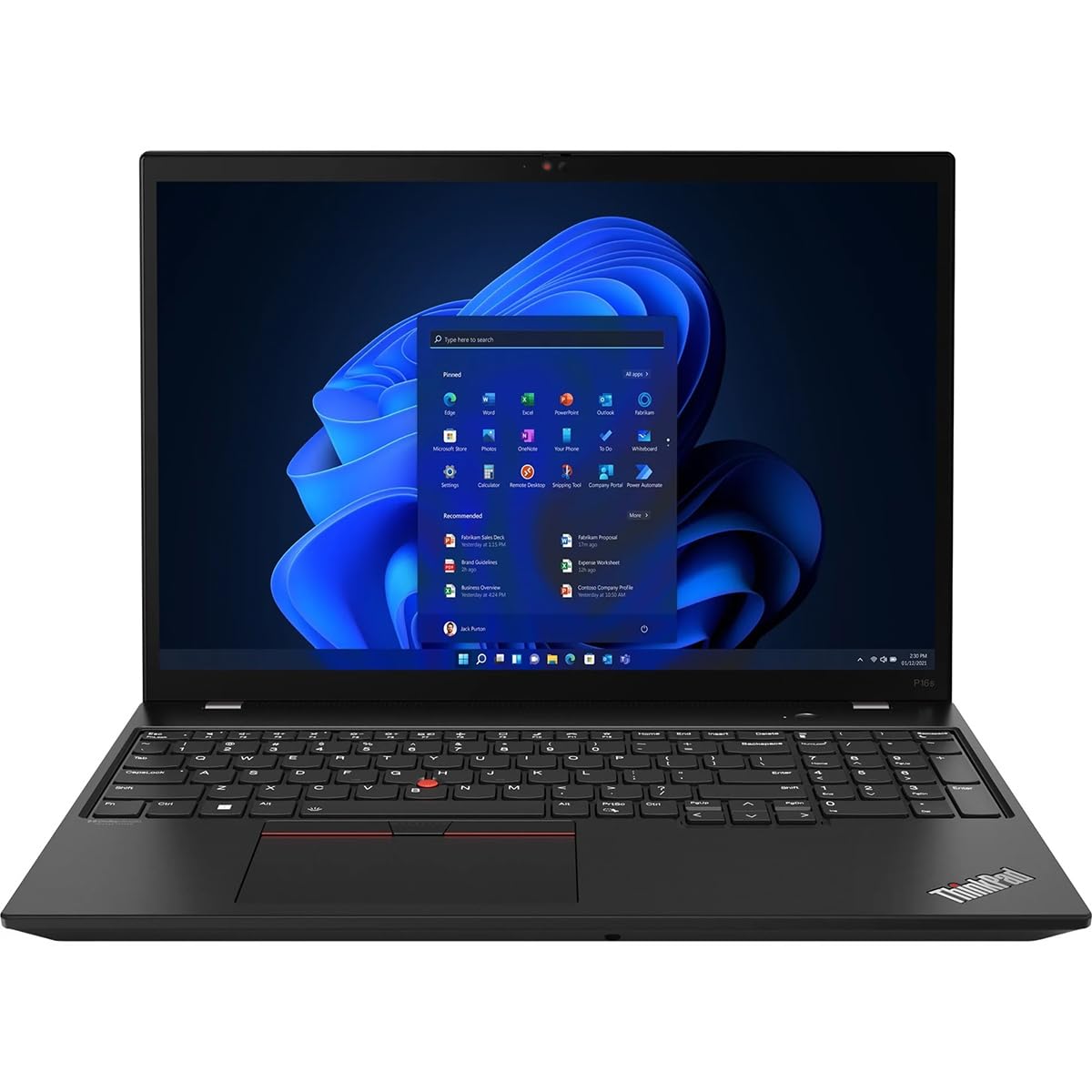 ThinkPad P16s Gen 2 16" WQUXGA OLED Mobile Workstation, AMD Ryzen 7 PRO 7840U 3.3GHz, 64GB RAM, 1TB SSD, Windows 11 Pro, Villi Black