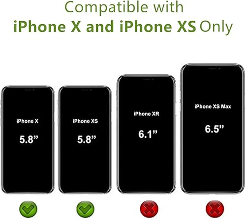 Miniatura 2 de Jaorty Funda cruzada para iPhone XsiPhone X con correa de cordón ajustable, soporte para tarjeta de crédito de 5.8 pulgadas, bolso de piel