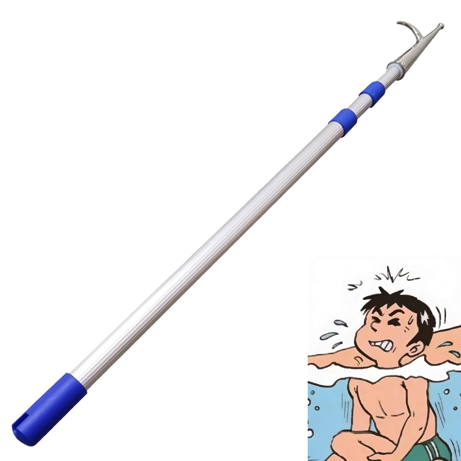 Mezzomarinaio in Alluminio e Acciaio Inox | 2-6M for l'attracco di barche a vela Yacht: gancio for barca telescopico