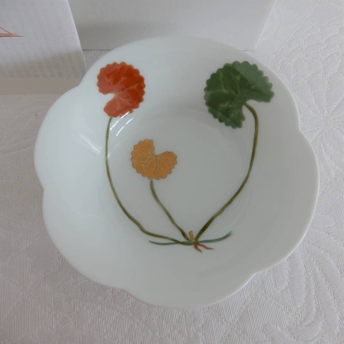 美品❗️深川製磁百代草アントレ　5枚　未使用 美品❗️深川製磁百代草アントレ 5枚 未使用