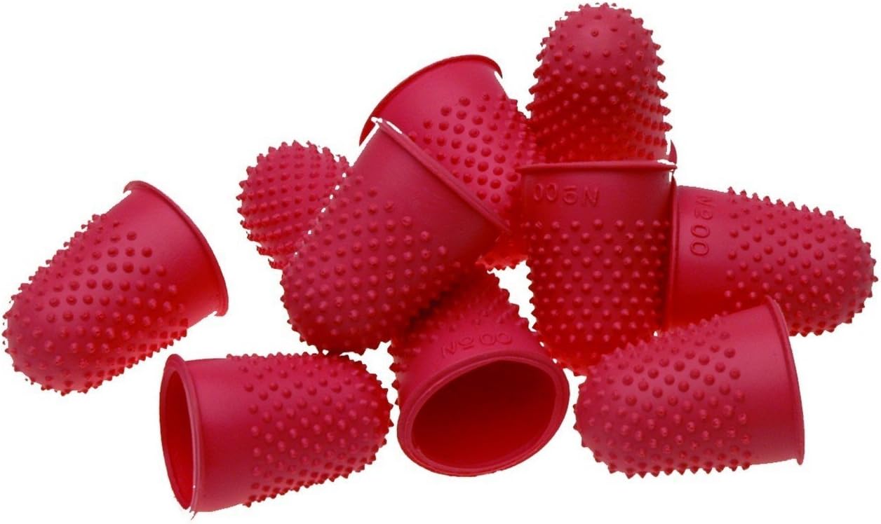 QCONNECT THIMBLETTES THIMBLETTE Rubber Thimble Size 00 RED Qty 10