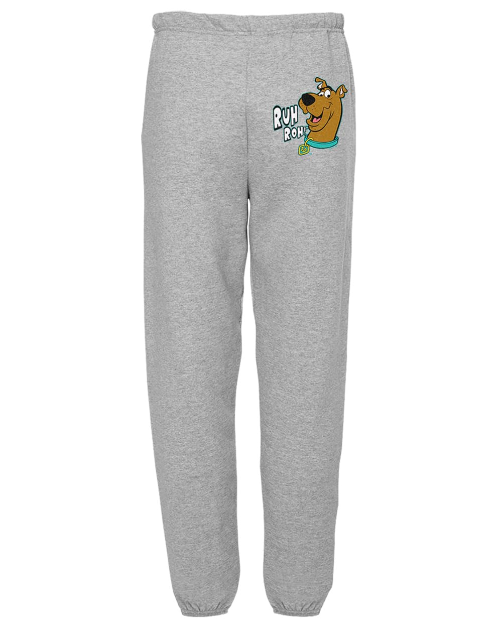 Popfunk Scooby Doo - Ruh Roh Unisex Jogger Sweatpants for Men and Women (Athletic Heather Grey, Large)
