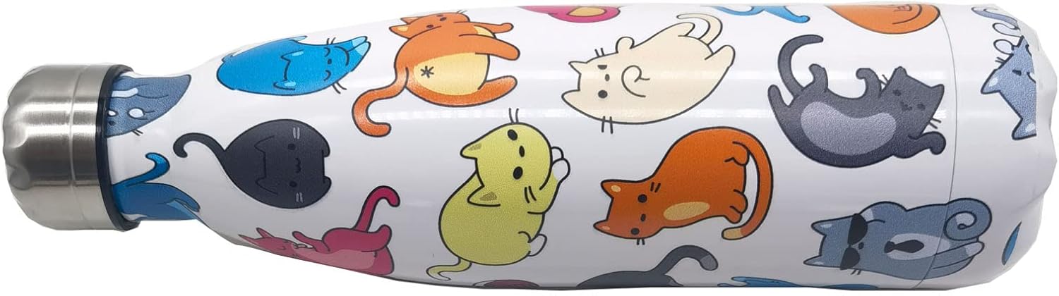 Cat Insulated Sport Water Bottles Stainless Steel Travel Mugs BPA Free Tumbler For Outdoor Camping Travel 20oz - Image 7