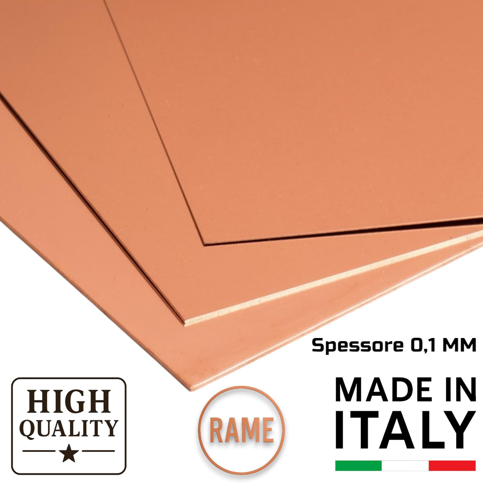 12 pz Lastre lastrine in Rame Alluminio anodizzato Spessore 0,1mm Formato Fogli 15x30 cm per sbalzo Incisione Scuola Belle Arti targhe