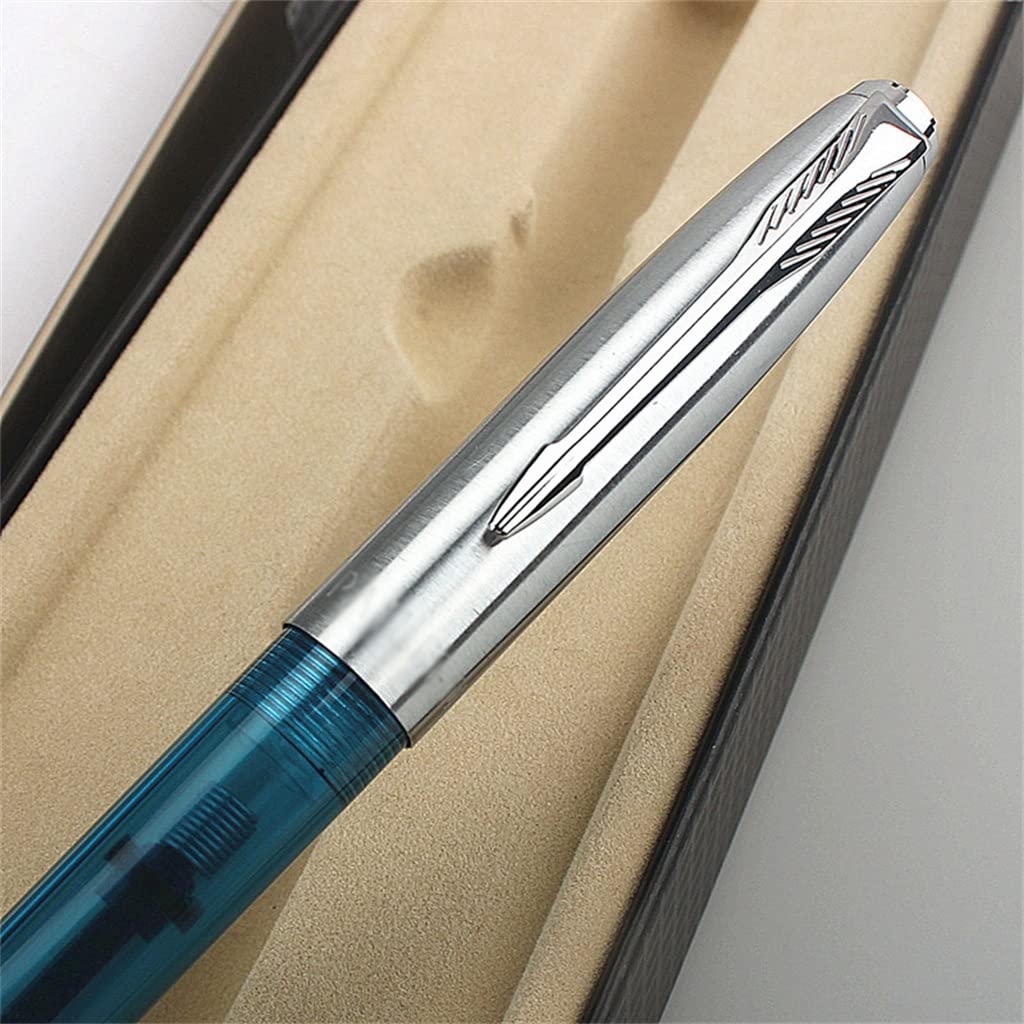 Penna stilografica classica in plastica trasparente cancelleria per ufficio forniture scolastiche penne a inchiostro