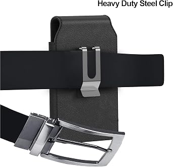 Holster for Samsung Galaxy A56 A37 A36 A26 A35 A25 A15 A55 A54 A53 A52 A51 A50 A71 A24 A22 A20s 5G 4G Cell Phone Case Belt Clip Carrying Vertical Leather Pouch (Fits with Otterbox or any Case)