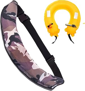 Cinturón Salvavidas para Cintura, Cinturón Inflable Portátil, Ajustable con Silbato De Supervivencia Y Material Reflectante – Unisex, Pesca, Kayak, Paddleboard