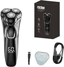 Orzym V1 Pro Electric Shaver - Ultra Precise 4D Blades and Built-in Trimmer for a Clean and Comfortable Men Shave with Rotating Heads, Waterproof, Wet and Dry Use, Travel Lock