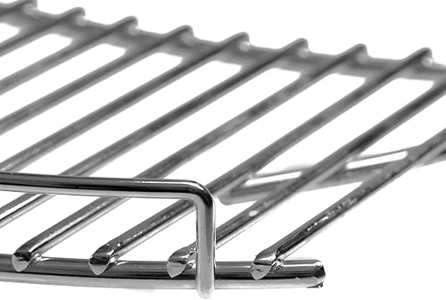 Miniatura 4 de BBQGUYS Signature - Estante de calentamiento de acero inoxidable de 17 pulgadas, se adapta a Big Green Egg Large y Kamado Joe Classic, BBQ-KW-17-SS