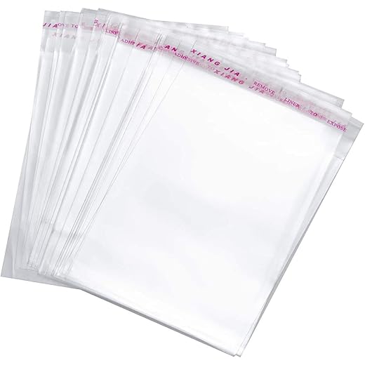Plastic Transparent Polythene Bags Large 14x18 inch