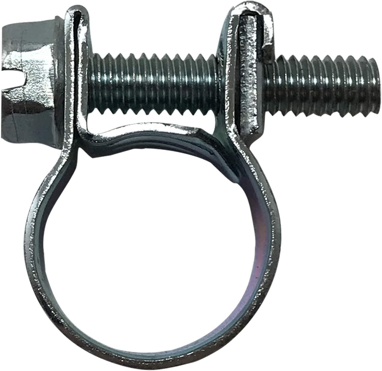 Sherco-Auto 100 Pack of 1/4" Solid Band 11-13 MM Fuel Injection & Gas Line Hose Clamps Pipe Clip