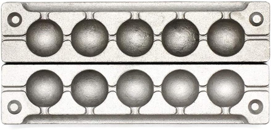 Adygil Round Sinker Mold with 5 Cavities and 3-Ounce,Without Handle